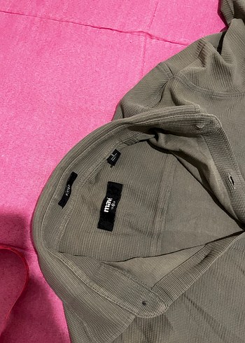 Gri Düğmeli  Erkek Gömlek - Görsel 18