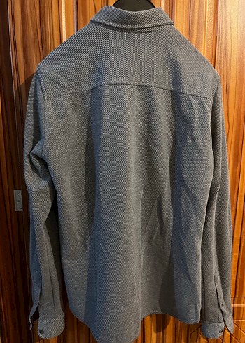 Gri Düğmeli  Erkek Gömlek - Görsel 12