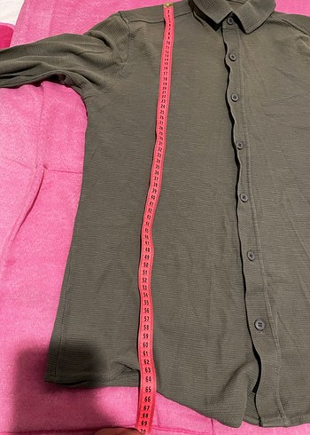 Gri Düğmeli  Erkek Gömlek - Görsel 16