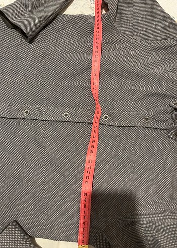 Gri Düğmeli  Erkek Gömlek - Görsel 7