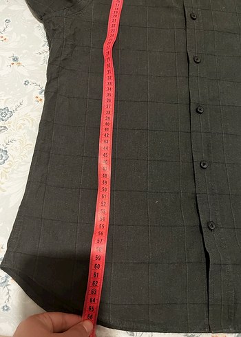 Gri Erkek pamuklu Gömlek, Düğmeli, Uzun Kollu - Görsel 6