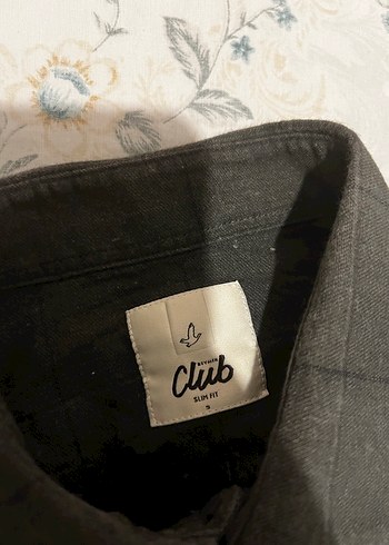 Gri Erkek pamuklu Gömlek, Düğmeli, Uzun Kollu - Görsel 15