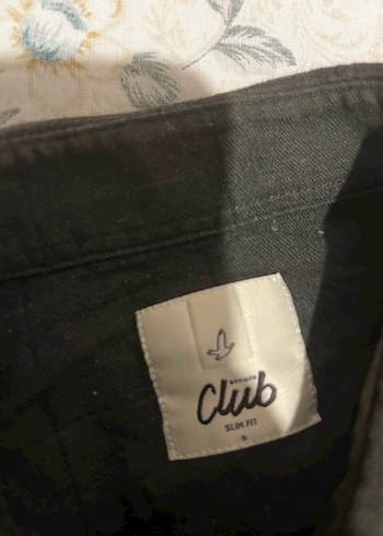 Gri Erkek pamuklu Gömlek, Düğmeli, Uzun Kollu - Görsel 14