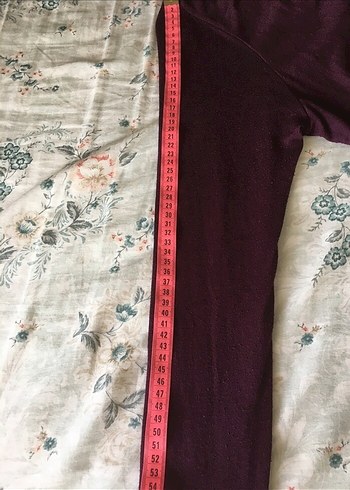 Uzun Mor Kadın Hırka Dantel Detaylı - Görsel 9