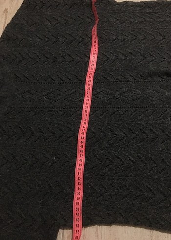 Gri Kadın Örgü Bisiklet Yaka Kazak - Görsel 7