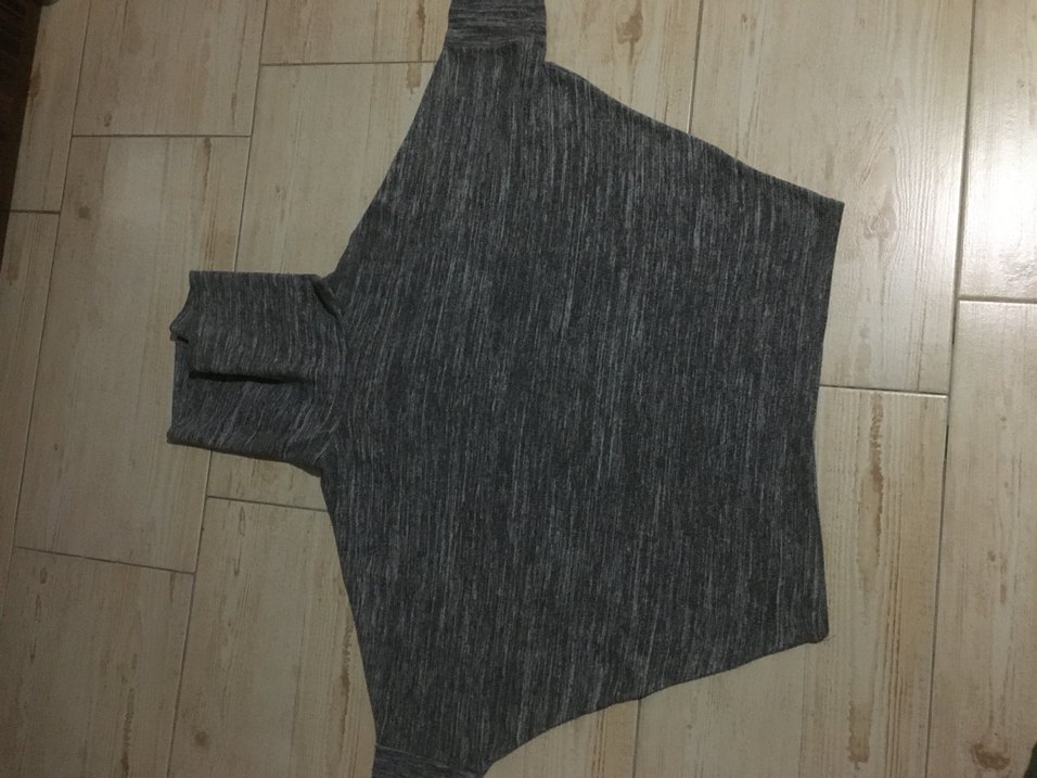 Gri Yüksek Yakalı Kadın kazak - Görsel 3