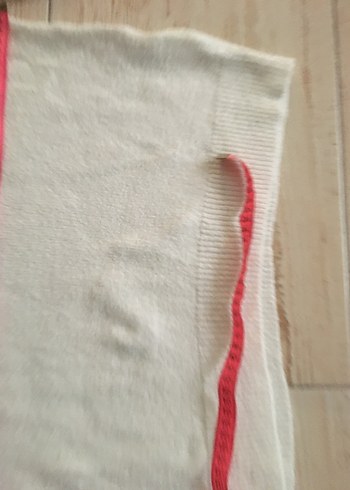 Beyaz Yakalı Uzun Kollu Örgü Kadın Kazak - Görsel 9