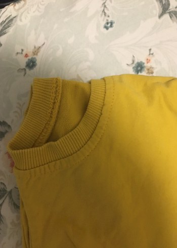 LC Waikiki Sarı Baskılı Erkek Sweatshirt
