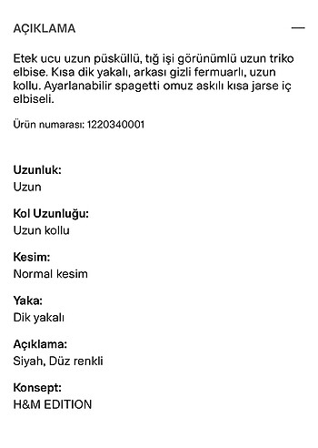 H&M H&M s beden özel koleksiyon