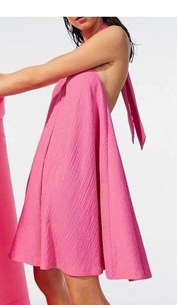 H&M pembe elbise