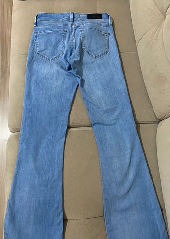 Mavi mavi vintage ispanyol paça pantolon
