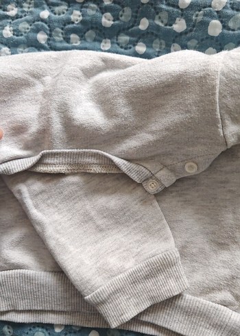 Gri Erkek Çocuk Baskılı Triko Sweatshirt - Görsel 3