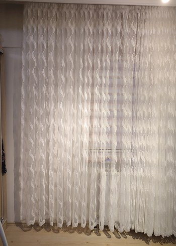 Beyaz Nakışlı Bohem Perde - Görsel 2