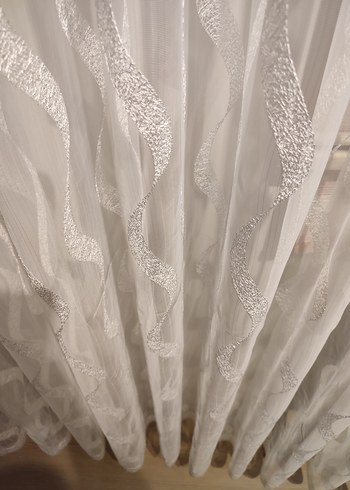 Beyaz Nakışlı Bohem Perde - Görsel 5