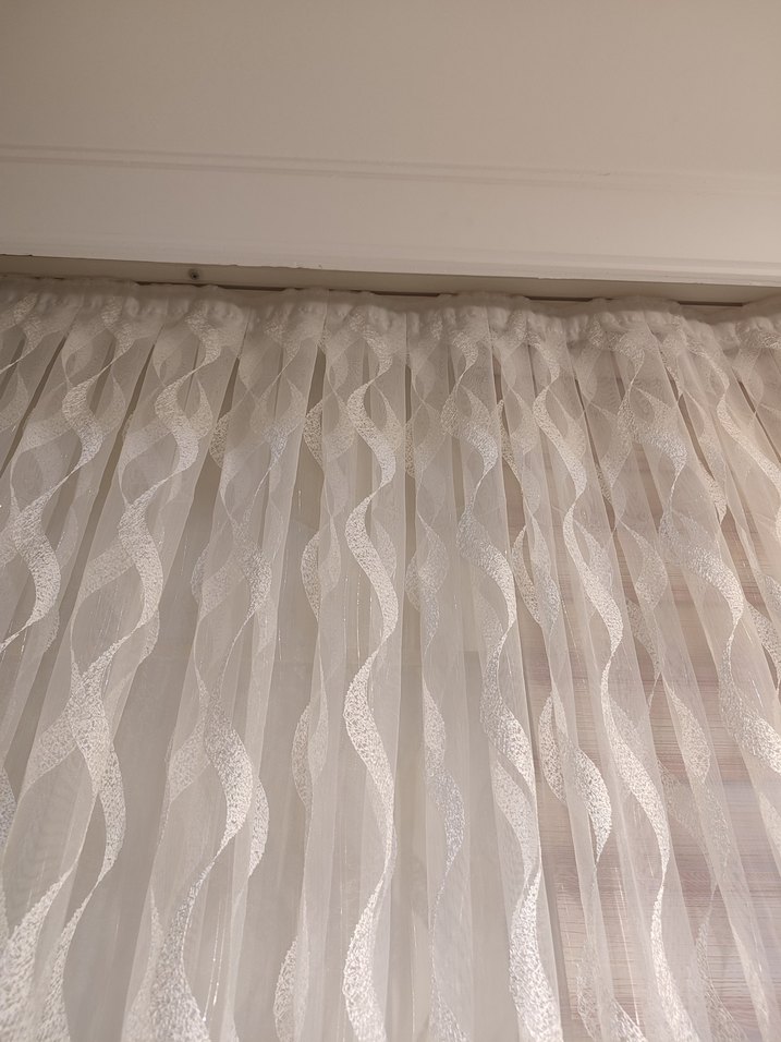 Beyaz Nakışlı Bohem Perde - Görsel 3
