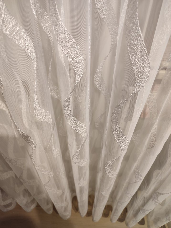 Beyaz Nakışlı Bohem Perde - Görsel 5