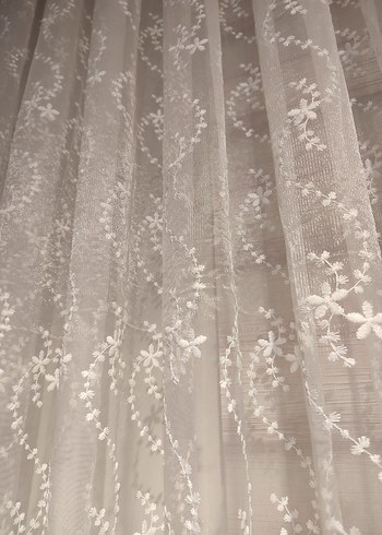 çiçekli Tül Perde - Görsel 3