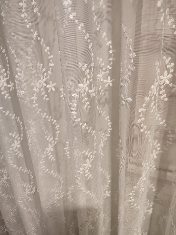 çiçekli Tül Perde - Görsel 2