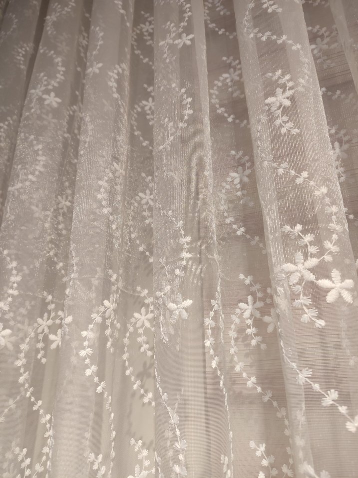 çiçekli Tül Perde - Görsel 3