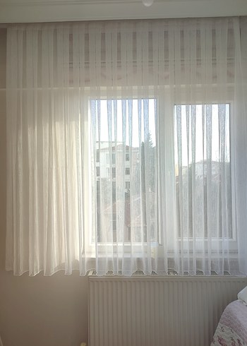 Sakallı Simli Tül Perde - Görsel 2