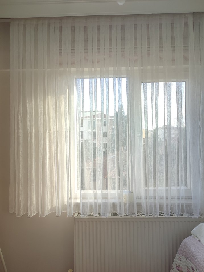 Sakallı Simli Tül Perde - Görsel 2