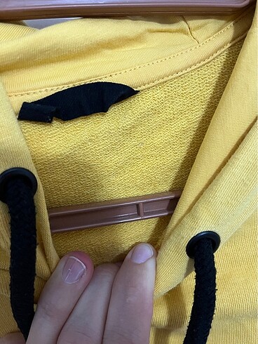 m Beden Sarı sıfır ayarında sweatshirt