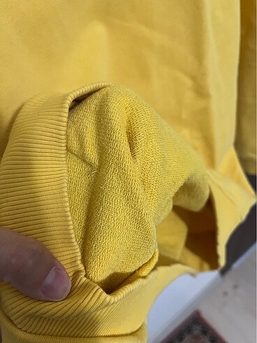 m Beden sarı Renk Sarı sıfır ayarında sweatshirt