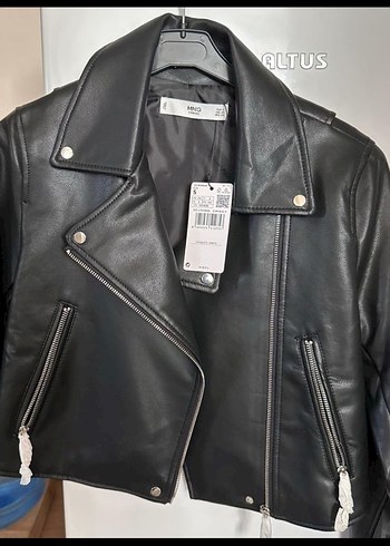 Mango deri ceket - Görsel 2