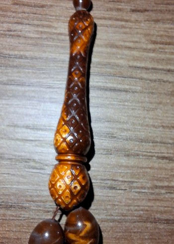 Beden kahverengi Renk Bohem Tarzı Erkek Tesbihi, Koyu Kahverengi