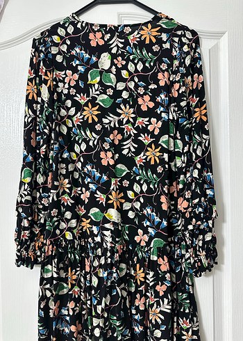 Oxxo marka Çiçek Desenli Uzun Kollu Bohem Elbise - Görsel 2