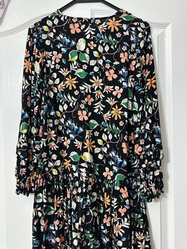 Oxxo marka Çiçek Desenli Uzun Kollu Bohem Elbise - Görsel 2