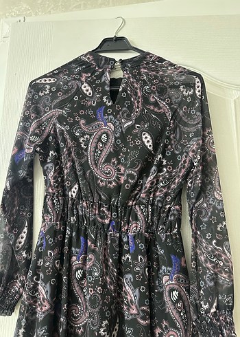 Uzun Bohem Çok Renkli Elbise - Görsel 2