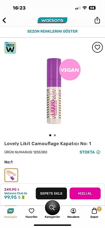 Lovely kapatıcı no : 6