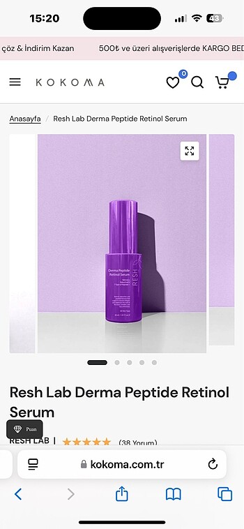 Çok pahalı bir retinol