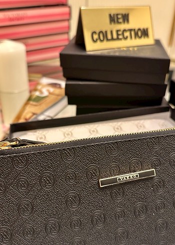 Vakko Kadın Siyah Deri Fermuarlı Cüzdan - Görsel 2