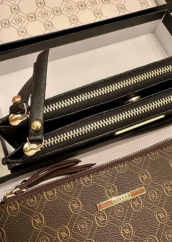 Vakko Kadın Siyah Deri Fermuarlı Cüzdan - Görsel 3