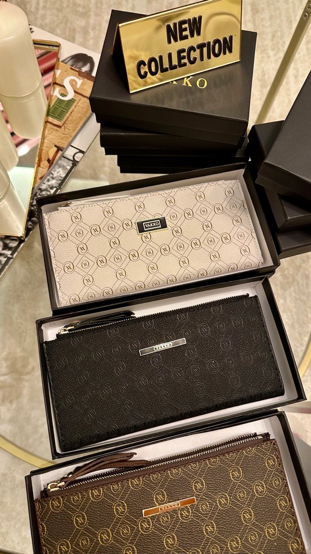 Vakko Kadın Siyah Deri Fermuarlı Cüzdan - Görsel 4