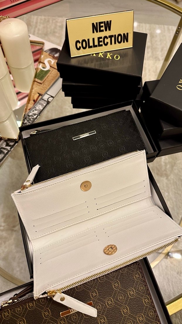 Vakko logolu Fermuarlı Kadın Cüzdanı - Görsel 3