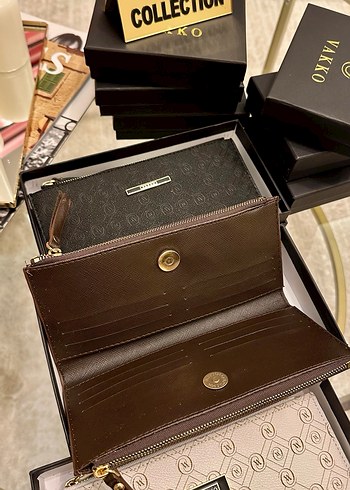 Vakko Baskılı Kadın Cüzdanı - Fermuarlı - Görsel 3