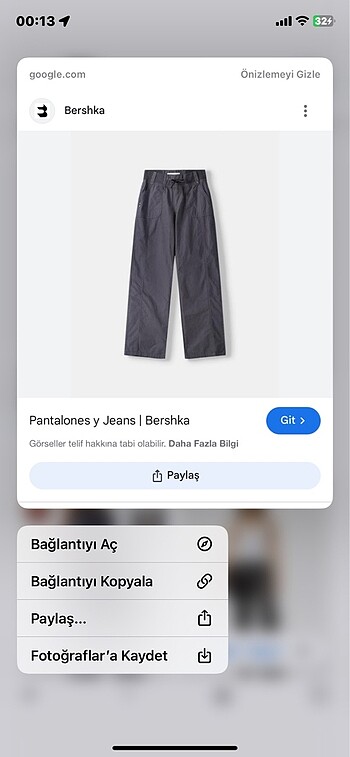 bershka pantalon