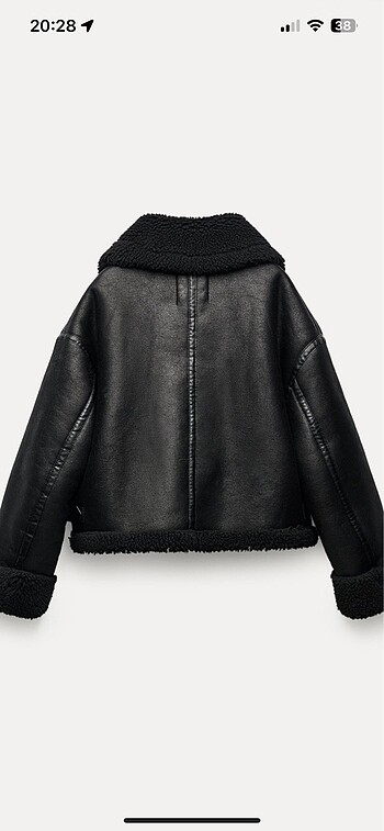 Zara zara deri biker ceket