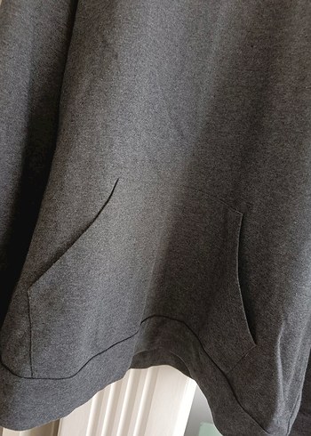 xl Beden gri Renk Gri Rahat Kesim Kadın Sweatshirt