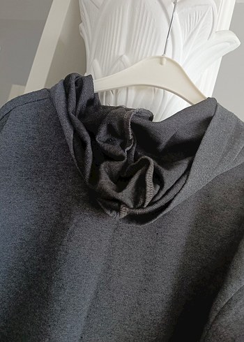 xl Beden Gri Rahat Kesim Kadın Sweatshirt