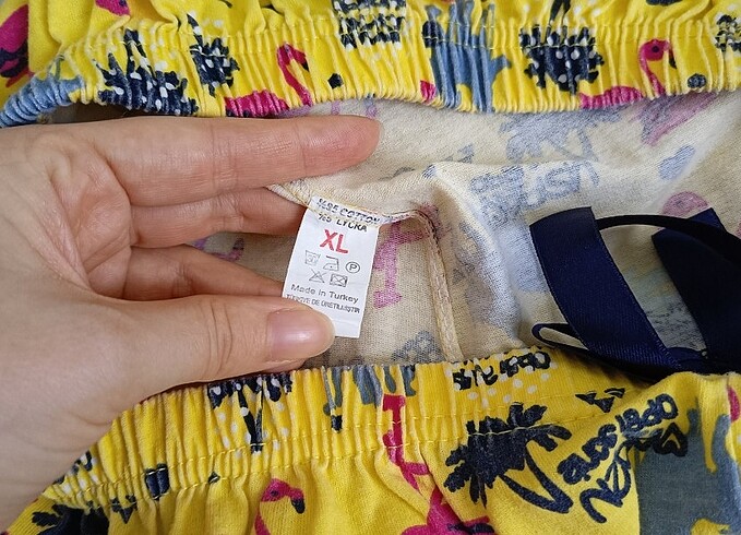 xl Beden sarı Renk Mini şort