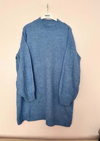 l Beden Mavi Kadın Triko Sweatshirt