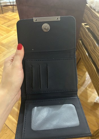 Beden Kadın Siyah Deri POLO Cüzdan