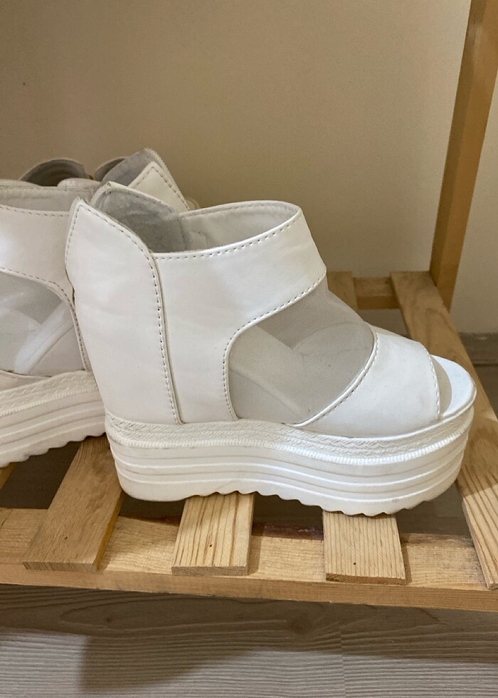 15 cm topuklu sandalet 35,5 36 uyumlu - Görsel 4