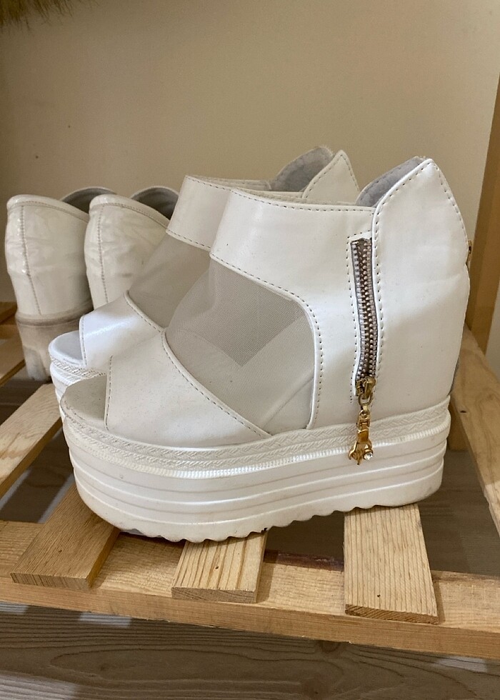 15 cm topuklu sandalet 35,5 36 uyumlu - Görsel 5