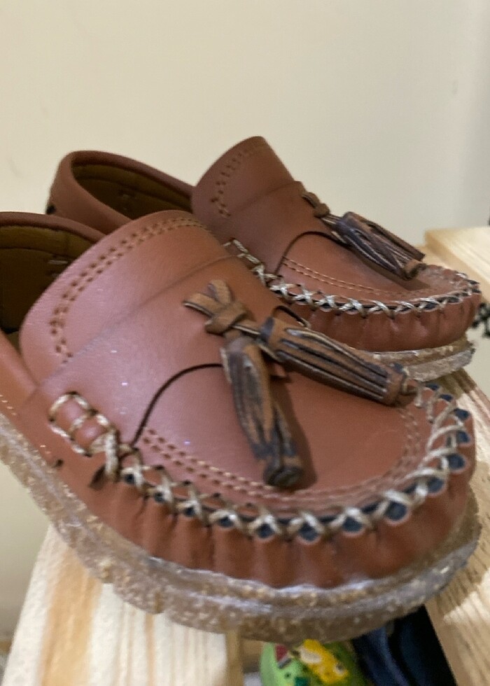 23 numara çocuk, bebek makosen ayakkabı düğünde giyildi - Görsel 2