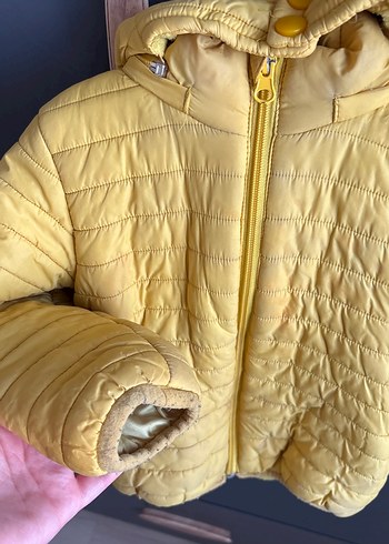 Sarı Fermuarlı Erkek Çocuk Mont 3 yaş - Görsel 3